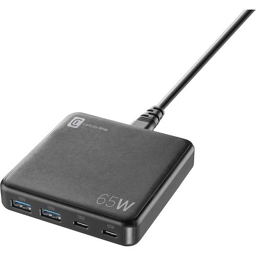 Adapter CELLULARLINE MULTIPOWER DESK 65W-1