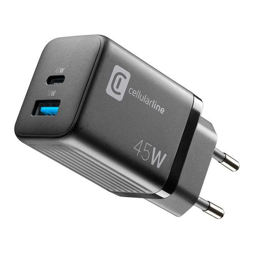 Adapter CELLULARLINE MULTIPOWER Micro 45W DUAL-0