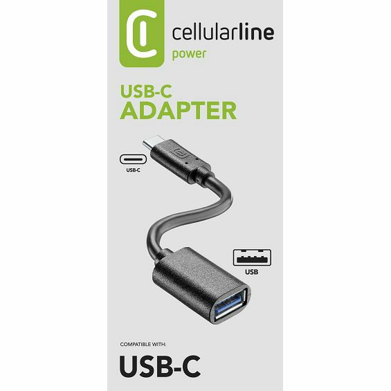 Adapter za mobitel CELLULARLINE USB-A / USB-C-3