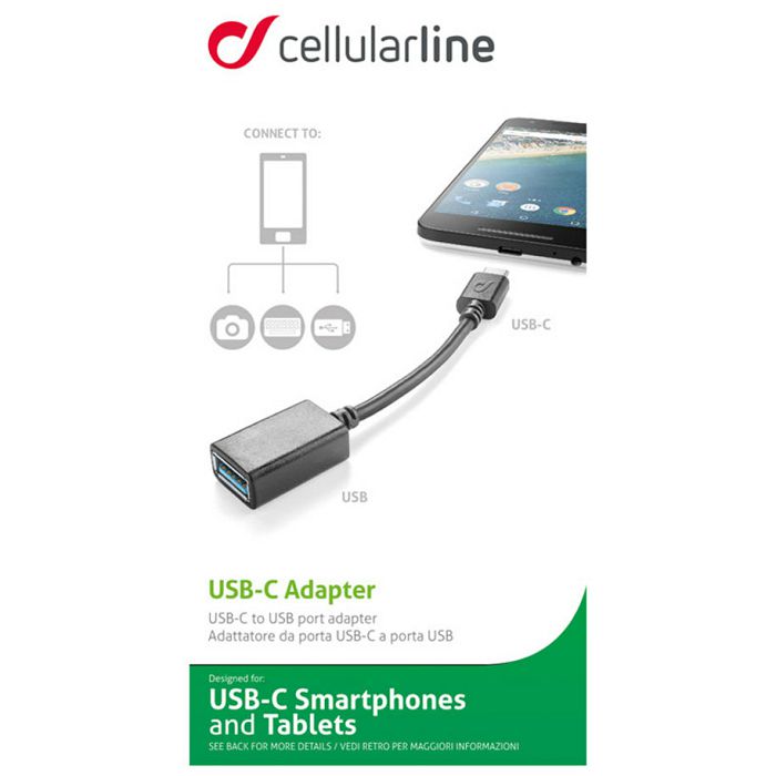 Adapter za mobitel CELLULARLINE USB-A / USB-C-1