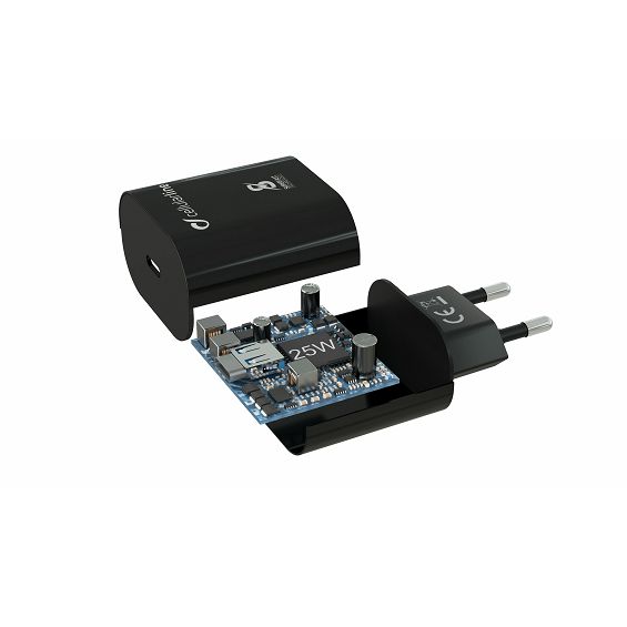 Adapter CELLULARLINE USB-C + kabel USB-C 25W-3
