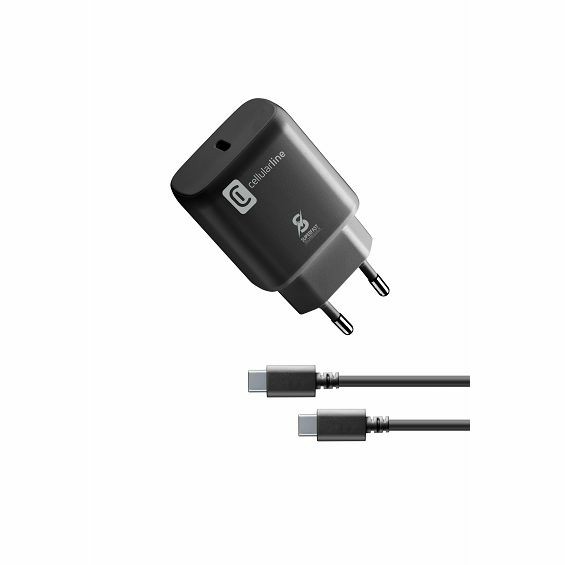 Adapter CELLULARLINE USB-C + kabel USB-C 25W-2