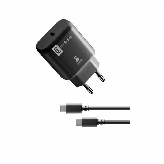 Adapter CELLULARLINE USB-C + kabel USB-C 25W-1
