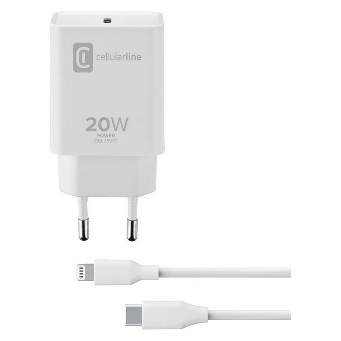 Adapter CELLULARLINE USB-C + kabel za iPhone - lightning USB-C 20W-0