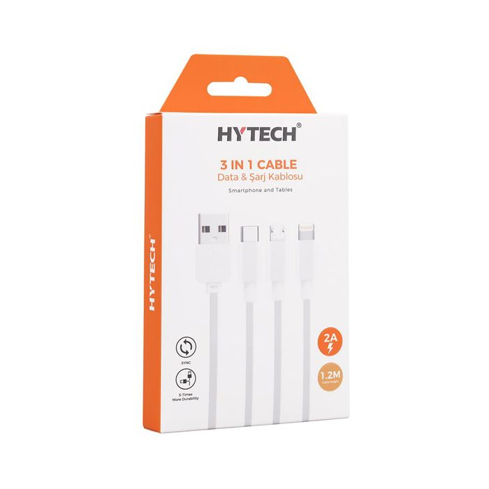 Adapter HYTECH HY-X117, 3u1, USB- C, micro, 8-pin-1