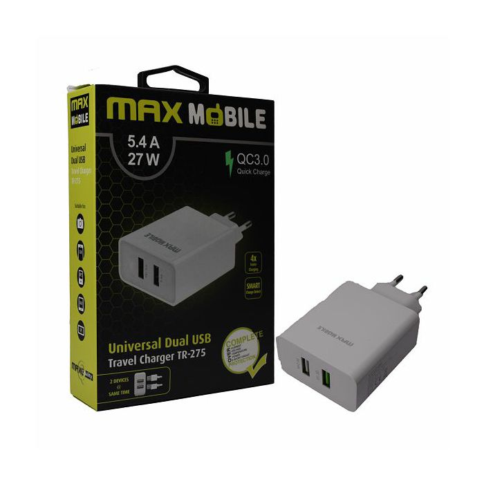 Adapter kućni QC MAXMOBILE 3.0, QUICK CHARGE,TR-275