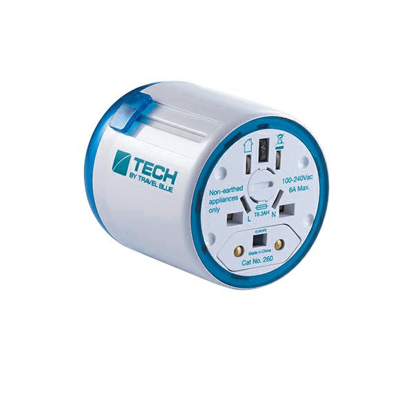 Putni adapteri TRAVEL BLUE, EU-Slide 260 bijeli-1