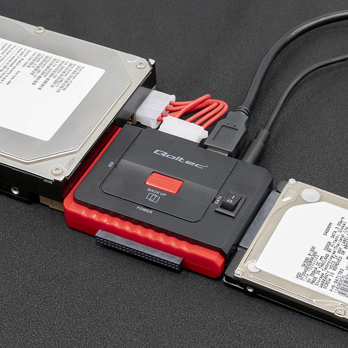 Qoltec 50645 Adapter USB 3.0 to IDE | SATA III-4