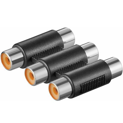 Adapter RCA činč ženski x 3, za produžetak audio kabla-1