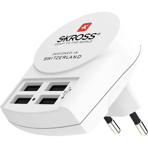Putni adapter SKROSS, Euro USB CHarger (4xA)-1