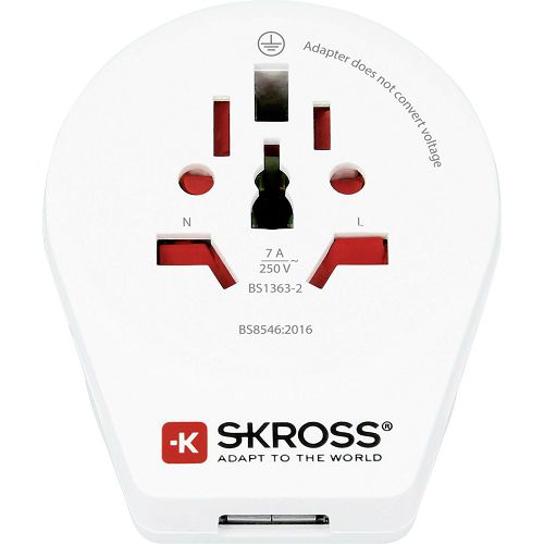 Putni adapter SKROSS, World To UK USB, 1500267-1
