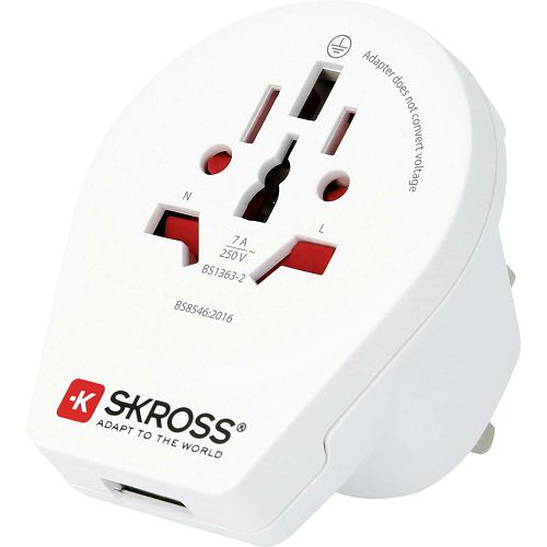 Putni adapter SKROSS, World To UK USB, 1500267-0