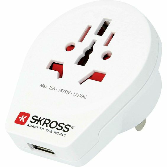 Putni adapter SKROSS, World To USA USB, 1500268-3