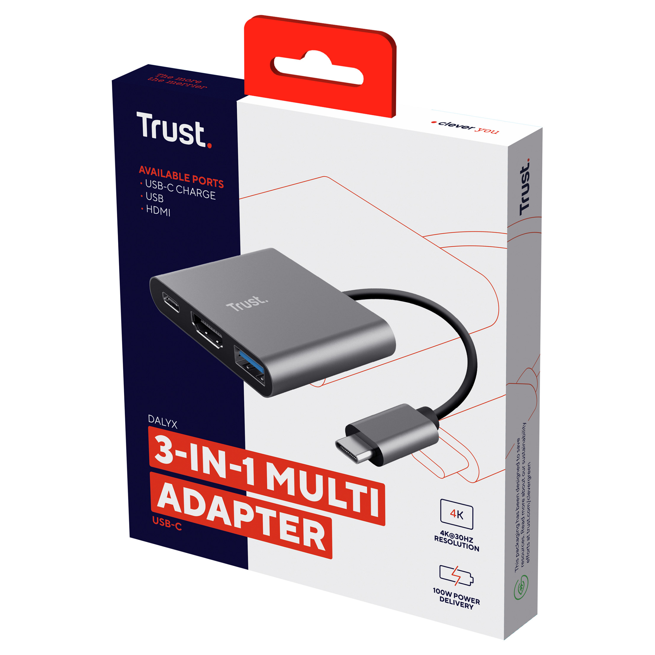 Adapter TRUST DALYX 3-in-1 Multiport USB-C (5 godina jamstva)-9