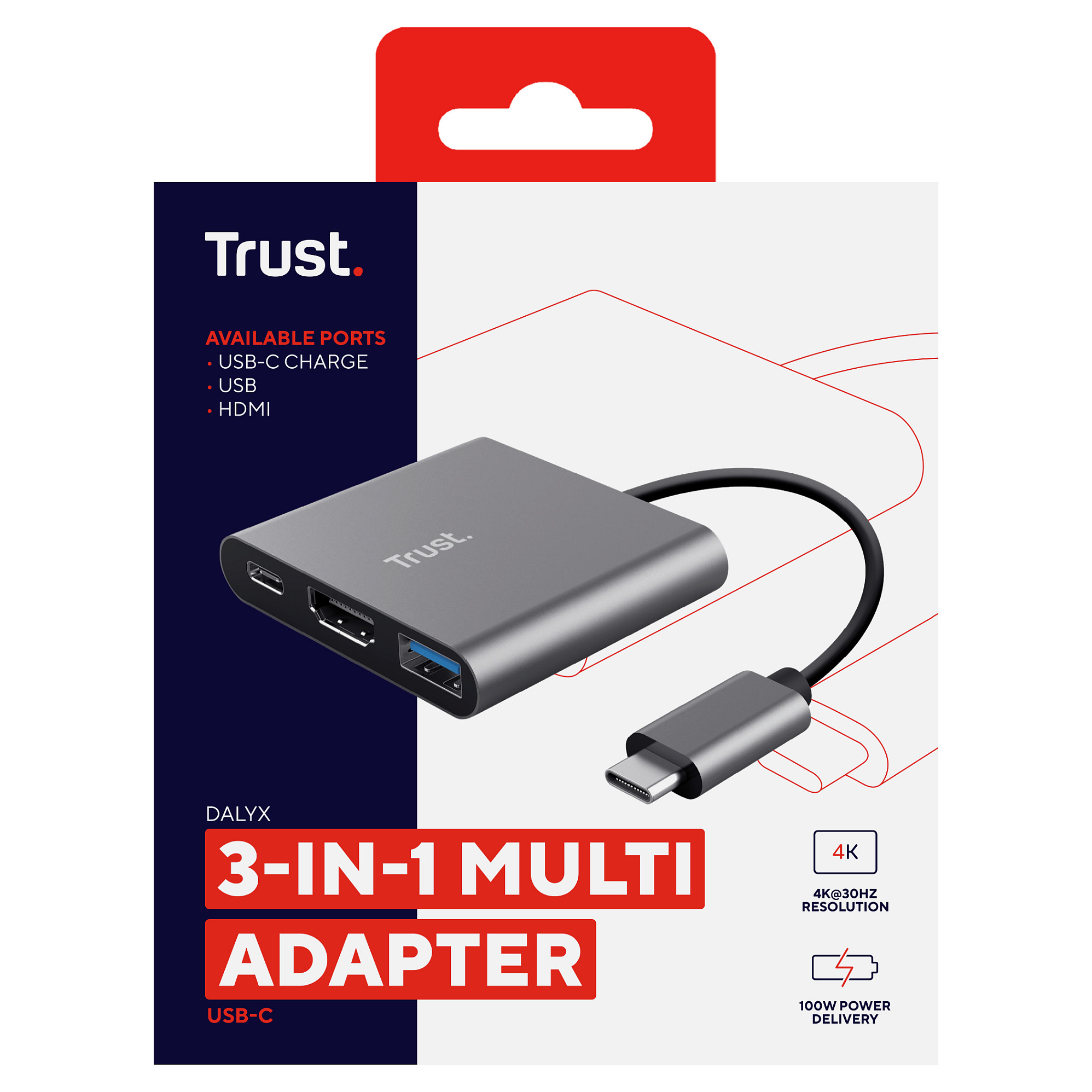Adapter TRUST DALYX 3-in-1 Multiport USB-C (5 godina jamstva)-10