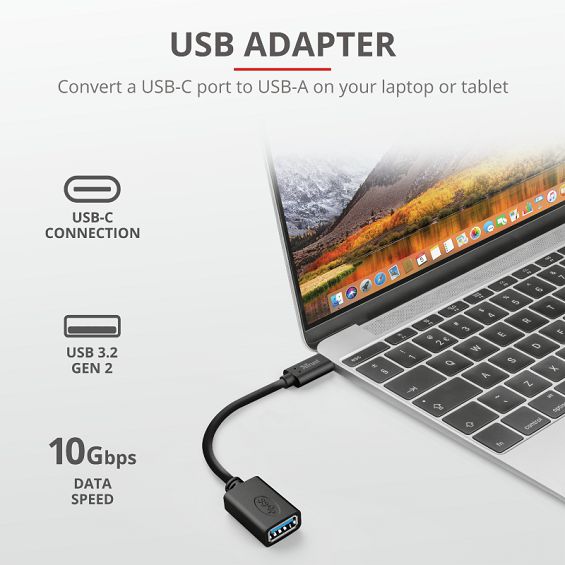 Adapter TRUST USB-C (m) na USB 3.1 (ž) crni (5 godina jamstva)-2