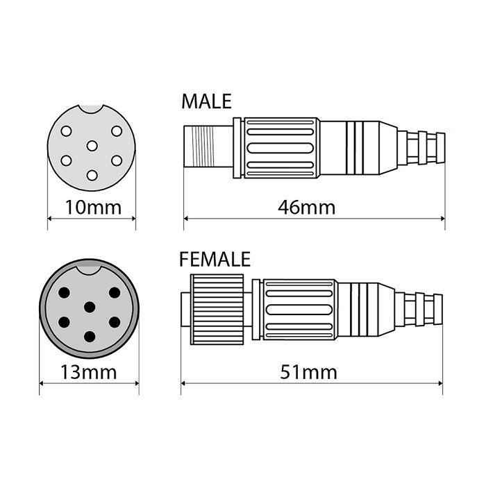 Adapter za kameru ALPINE KWE-CAM6D za kampere 6-pinski-1