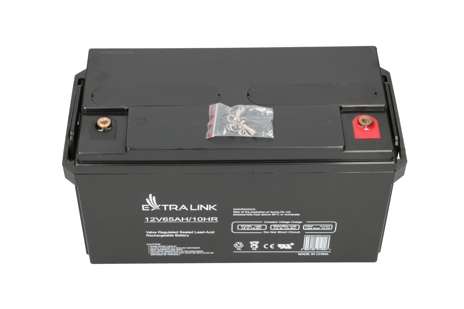 Akumulator EXTRALINK (AGM 12V 65AH, VRLA)-3