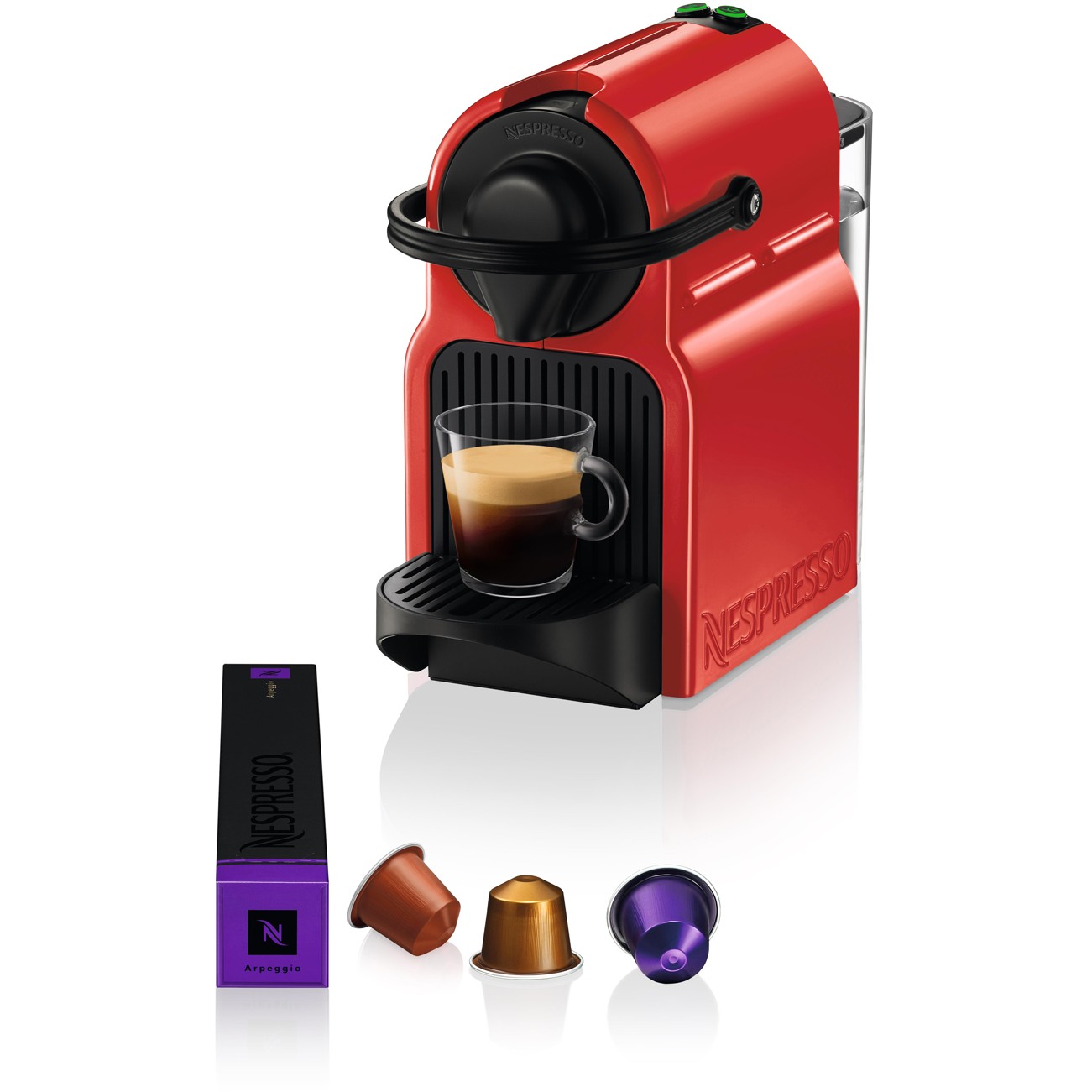 Aparat za kavu KRUPS Nespresso Inissia XN1005 (0.7L, 1260W, poluautomatski aparat na kapsule)