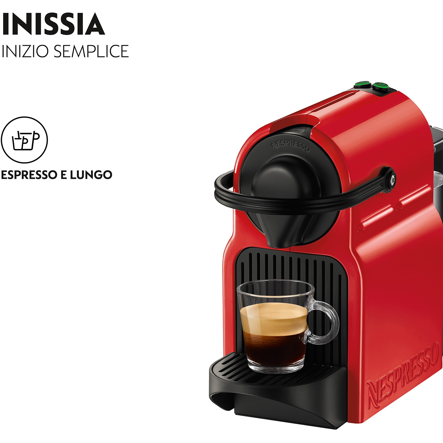 Aparat za kavu KRUPS Nespresso Inissia XN1005 (0.7L, 1260W, poluautomatski aparat na kapsule)-1