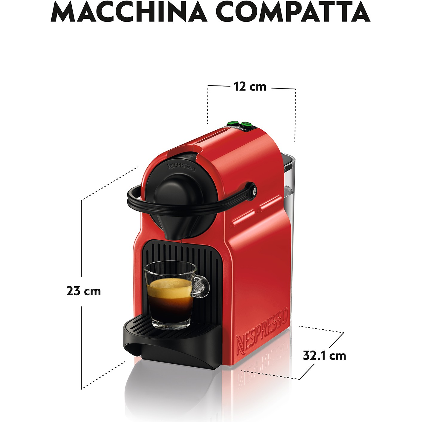 Aparat za kavu KRUPS Nespresso Inissia XN1005 (0.7L, 1260W, poluautomatski aparat na kapsule)-2