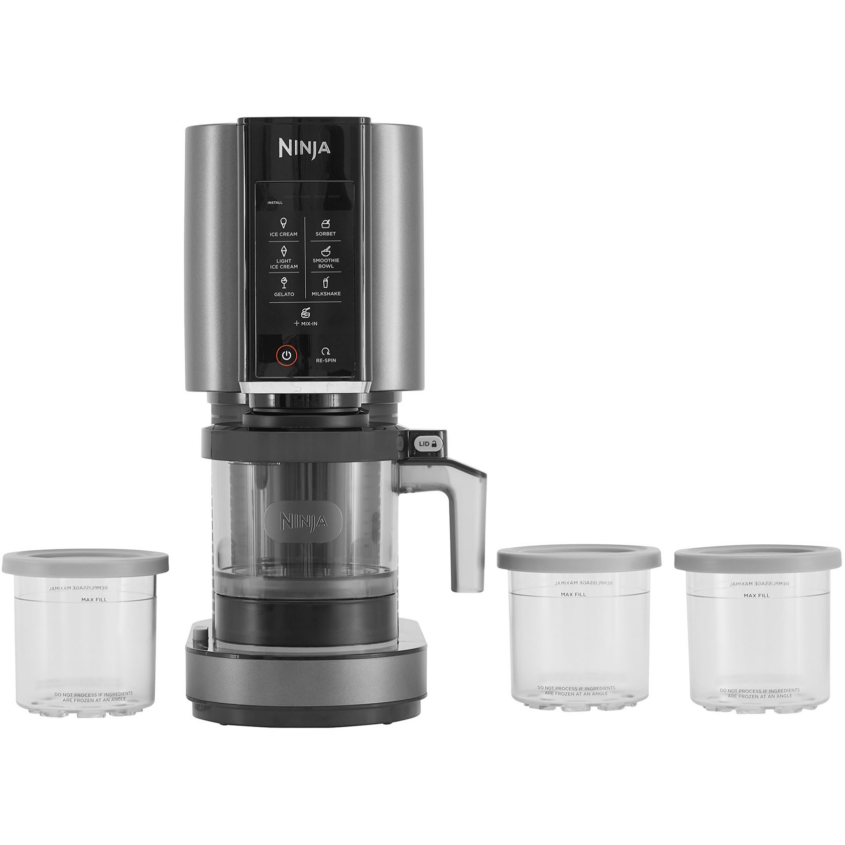 Ninja NC300EU ice cream maker Traditional ice cream maker 1.4 L 800 W Black, Silver-2