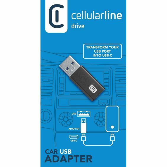Auto adapter CELLULARLINE USB-A na USB-C-5