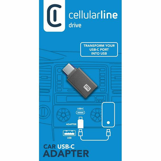 Auto adapter CELLULARLINE USB-C na USB-A-6