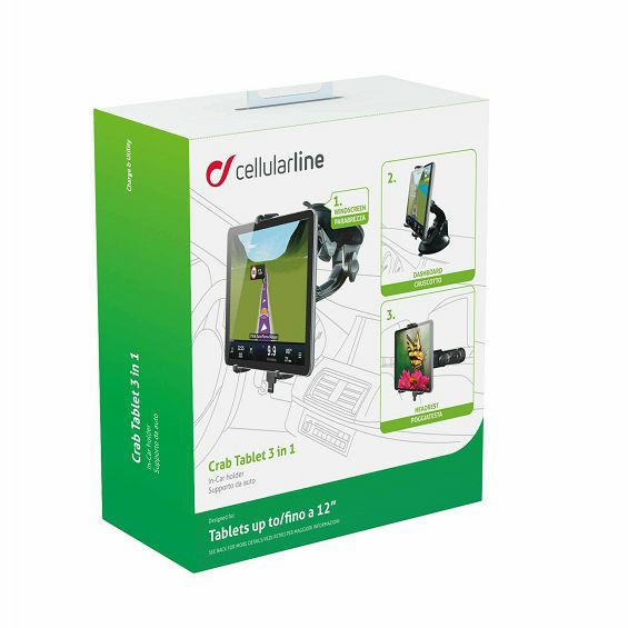 Auto držač za tablet CELLULARLINE 3U1 - do 12"-1