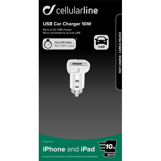 Auto punjač CELLULARLINE - 2.1A / 10W-2