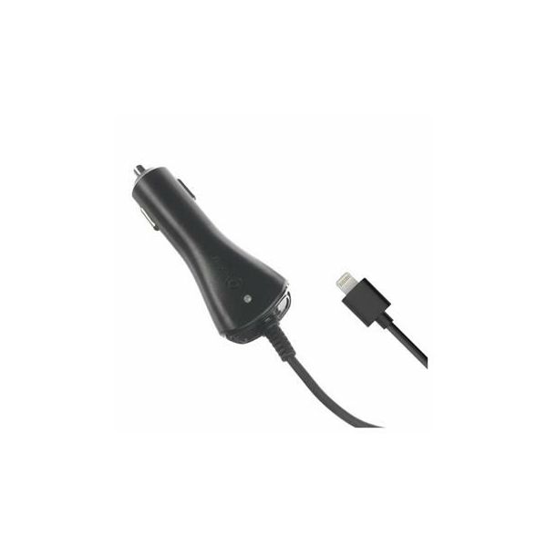 Auto punjač za mobitel iPhone 6/ 6S/ 5 CELLY crni-0