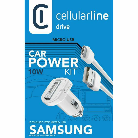 Auto punjač za mobitel CELLULARLINE SAMSUNG 2A/10W micro USB bijeli-2