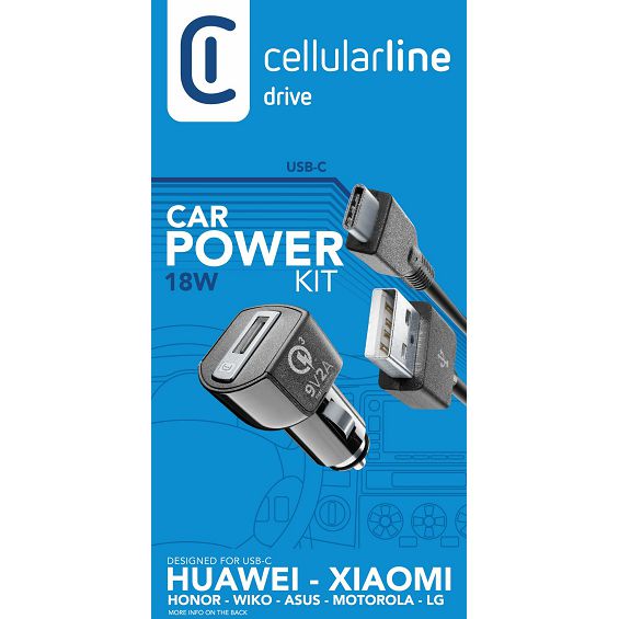 Auto punjač za mobitel CELLULARLINE za HUAWEI 3A/18W-4