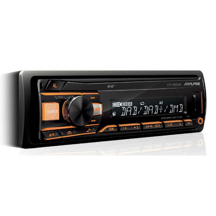 Auto radio ALPINE UTE-202DAB (DAB+, USB)