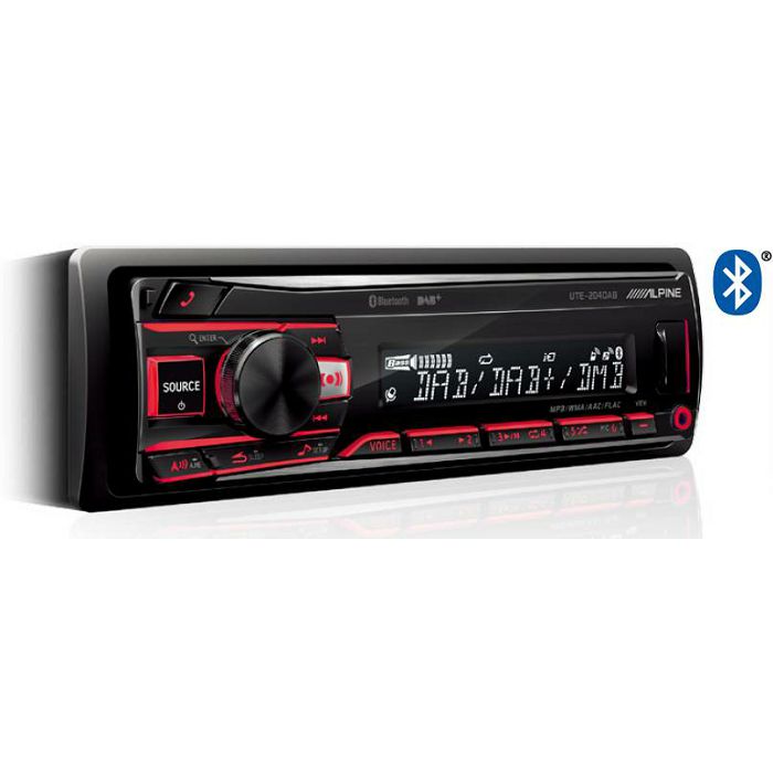 Auto radio ALPINE UTE-204DAB (Bluetooth, DAB+, USB)