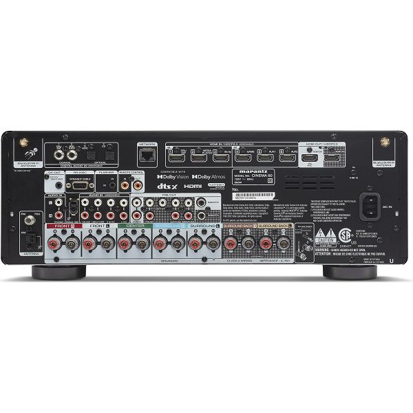 AV Receiver Marantz Cinema 60 (7.2, 100W/ch, HDMI 2.1, Dolby Atmos, HEOS, 8K)-2