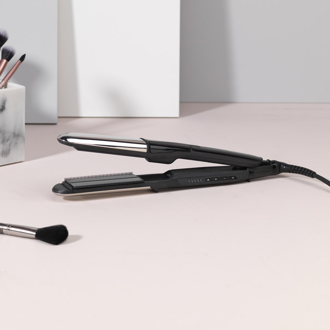 BaByliss Steam Mist Styler Straightening iron Black, Silver 2.5 m-7