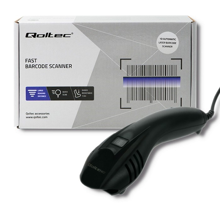 Skener barkoda QOLTEC 50861 (žičani, laser, 1D)-3