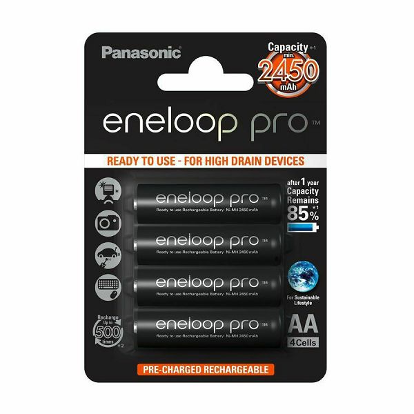 Baterije PANASONIC ENELOOP PRO AA ready to use B4
