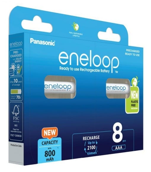 Baterija AAA PANASONIC ENELOOP 800 mAh - 8 kom, B8-4