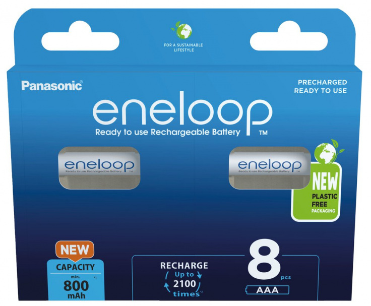 Baterija AAA PANASONIC ENELOOP 800 mAh - 8 kom, B8-3