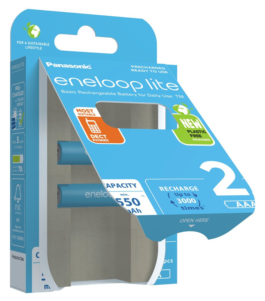 Baterije PANASONIC ENELOOP lite AAA B2-2