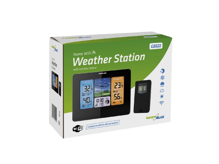 Baterija Greenblue 46003 crna (LCD, Wi-Fi)-0