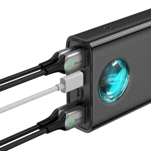 Baterija prijenosna BASEUS Amblight 65W 30000mAh, Black, PPLG000101-2