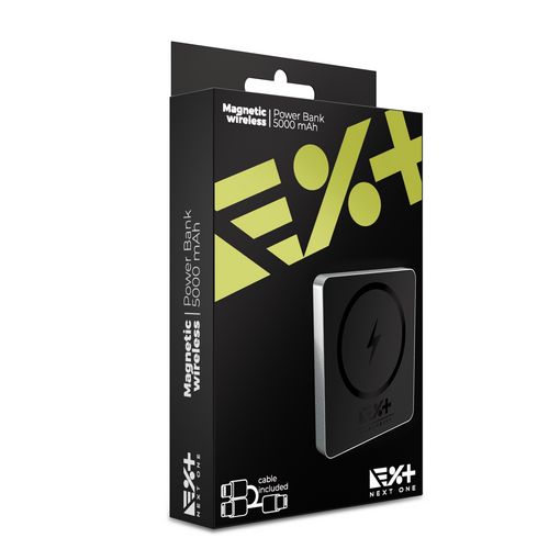 Baterija prijenosna NEXT ONE Magnetic Wireless (5000 mAH) - crna-11