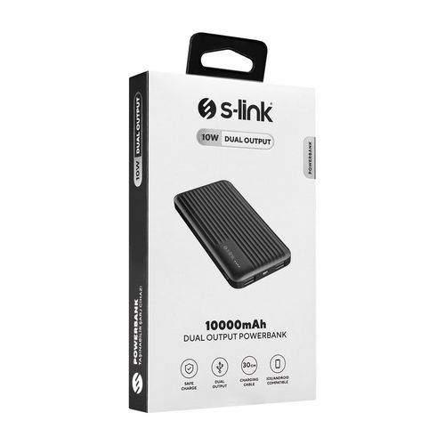 Baterija prijenosna S-LINK G101, 10000 mAh, 2xUSB, micro-USB crni-1