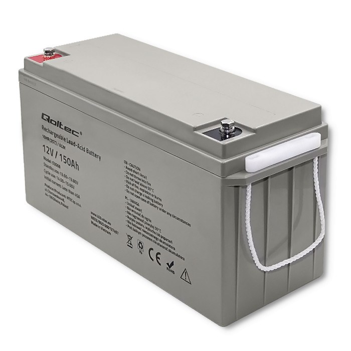 Qoltec 53068 AGM battery | 12V | 150Ah | max. 2250A-7