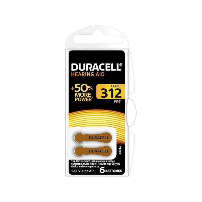 Baterije DURACELL DA 312 za slušne aparate-0