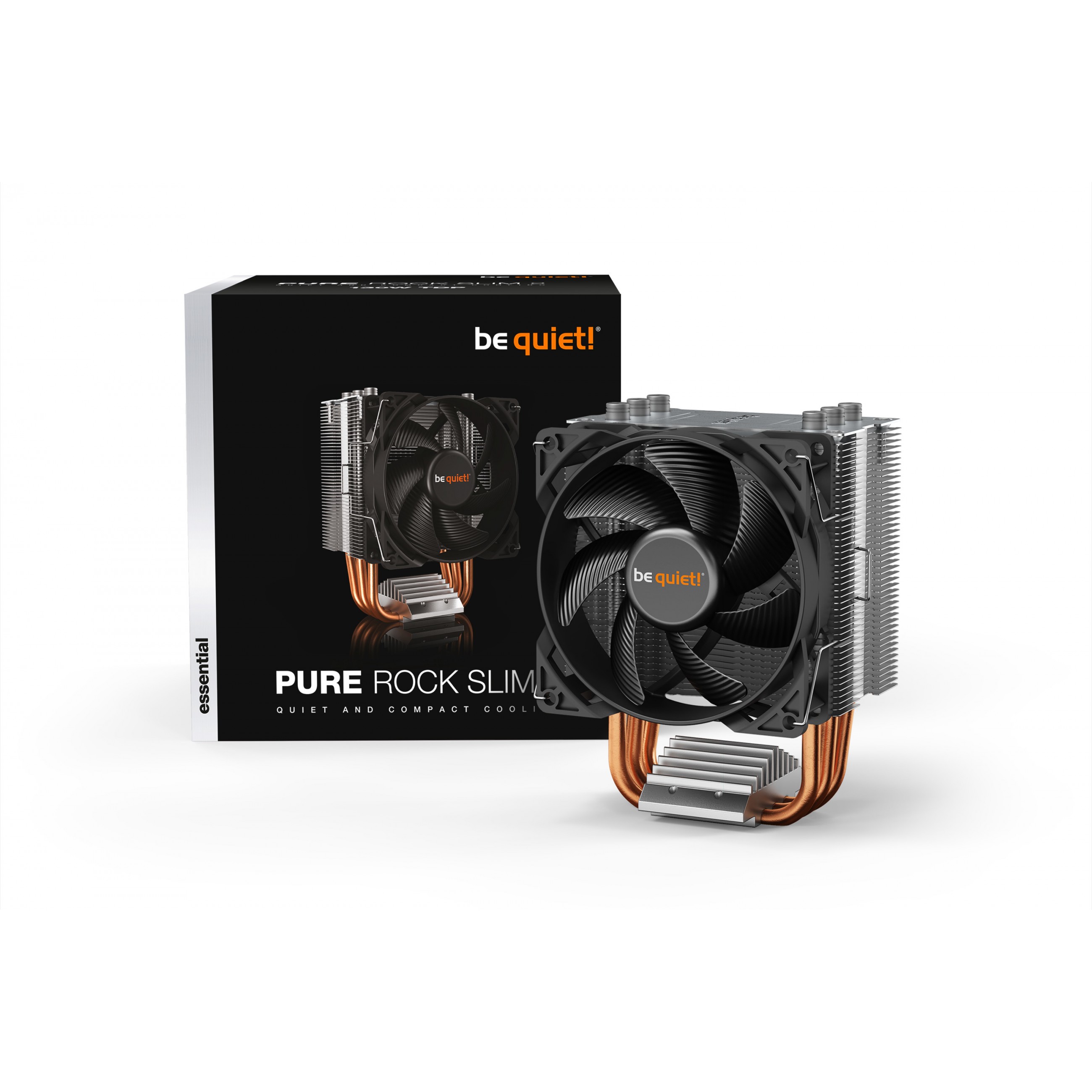 Be quiet! PURE ROCK SLIM 2 Hladnjak za procesor 9.2 cm Srebrni 1 komad-4