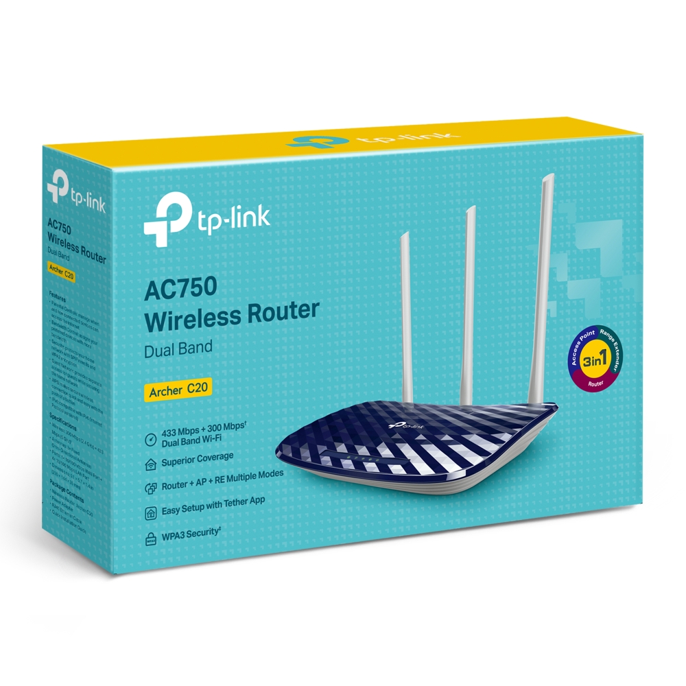 Bežični dvostruki ruter TP-LINK ARCHER C20 AC750-3